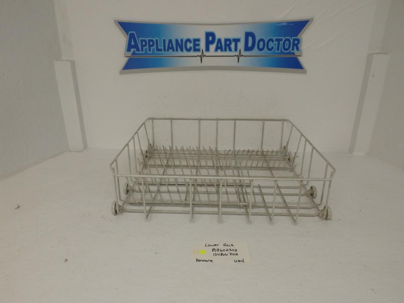 Kenmore Dishwasher 808602302 154866702 Lower Rack Used Kenmore Dishwasher 808602302 154866702 Lower Rack Used